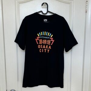 UT Uniqlo Dotonbori Osaka City T-Shirt | Black | Size M